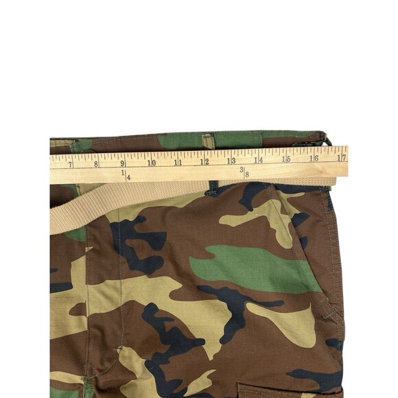 Propper Woodland Camo Ripstop Cargo Pants Men's S/R Military BDU Tactical w/Belt - Picture 8 of 9